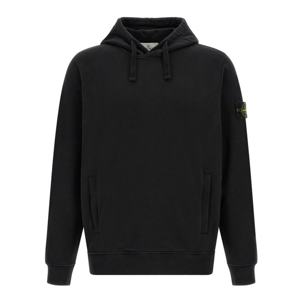 Stone Island Black Cotton Men's Sweatshirt